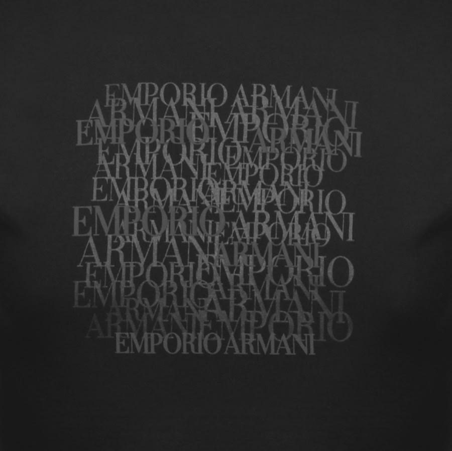 Alternative Image for ProductEmporio Armani Crew Neck Logo T Shirt Black3